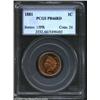 Image 1 : 1881 1C PR66 Red PCGS. As one would expect for a specimen striking, both sides exhibit pinpoint defi