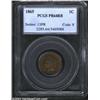Image 1 : 1865 1C PR64 Red and Brown PCGS. An exquisitely detailed near-Gem that reveals iridescent gold, viol