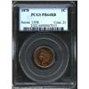 Image 1 : 1878 1C PR64 Red and Brown PCGS. An almost fully red specimen that would easily merit a Gem rating s