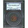 Image 1 : 1891 1C PR65 Red Cameo PCGS. A few blushes of orange and crimson patina accent the fiery mirrored su