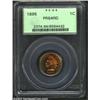 Image 1 : 1895 1C PR64 Red PCGS. Vivid orange iridescent color dances across brightly mirrored surfaces. Impor