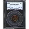 Image 1 : 1901 1C PR65 Red PCGS. Intense orange-red and cherry-red luster envelops both sides of this lovely g