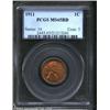 Image 1 : 1911 1C MS65 Red PCGS. Fully struck, the original red surfaces show just a hint of light streakiness