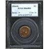 Image 1 : 1914-S 1C MS64 Red PCGS. Lustrous medium orange surfaces display otherwise sharp striking detail tha