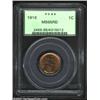 Image 1 : 1916 1C MS65 Red PCGS. The otherwise orange-red surfaces reveal a blush of deeper color in the cente