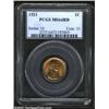 Image 1 : 1921 1C MS64 Red PCGS. Both sides are fully lustrous with golden-orange coloration. The obverse has.
