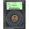 Image 1 : 1921 1C MS65 Red PCGS. Lustrous with orange-red color, both sides are bold-to-sharp in strike. Free.