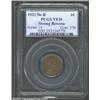 Image 1 : 1922 No D 1C Strong Reverse VF35 PCGS. A solid mid-grade collector coin with pleasing chocolate-brow
