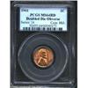 Image 1 : 1941 1C Doubled Die MS64 Red PCGS. FS-18, Breen-2155. DDO 1-O-I. LIBERTY and TRUST are widely die do