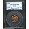 Image 1 : 1964 1C SMS MS67 Red PCGS. Ten years ago Stack's offered the first 1964 SMS coins at public auction.