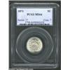 Image 1 : 1871 5C MS64 PCGS. Extremely well struck with wispy die cracks seen about the obverse periphery. The