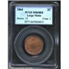 Image 1 : 1864 2C Large Motto MS64 Red and Brown PCGS. Sharply struck with nice color and almost full mint lus