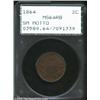 Image 1 : 1864 2C Small Motto MS64 Red and Brown PCGS. The tan and lilac color is even on the obverse, with a.