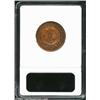 Image 2 : 1873 2C Closed 3 PR62 Red and Brown ANACS. Bright orange-gold color, with a blush of ruby-red hues n