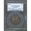 1873 2C Closed 3 PR64 Red and Brown PCGS. Final year of issue and one of the so-called "originals" f
