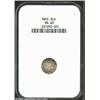 1853 3CS MS63 NGC. Well defined, each side retains a fair amount of original brilliance with speckle