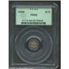 1869 3CS PR66 PCGS. Original dusky apricot patina emerges when the coin is rotated under a light. Th
