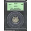Image 1 : 1889 3CN MS65 PCGS. The final year for the three-cent piece. Well struck with olive-gray obverse and