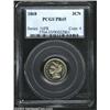 Image 1 : 1868 3CN PR65 PCGS. Basically untoned with strong reflective qualities. Horizontal lines across the.