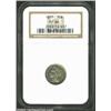 Image 1 : 1877 3CN PR64 NGC. Crisply impressed with pastel obverse tinting and flickers of tan iridescence ove