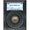 Image 1 : 1877 5C PR66 Cameo PCGS. The key 1877 is proof-only issue that has seen a roller coaster ride in pri