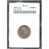 Image 1 : 1883 5C No Cents MS63 ANACS. Softly struck on the obverse stars, there is also some striking softnes