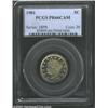 Image 1 : 1901 5C PR66 Cameo PCGS. Substantial cameo contrast is exhibited between frosty yellow-gold devices.