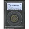 Image 1 : 1906 5C PR66 Cameo PCGS. This originally toned Gem is layered in reddish-orange, gold, powder-blue,.