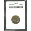 Image 1 : 1920-D 5C MS62 ANACS. The overall appearance is quite sharp, but we do note softness of detail on th