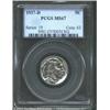 Image 1 : 1937-D 5C MS67 PCGS. Conditionally rare at the Superb Gem level of preservation, this razor-sharp ex