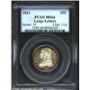 Image 1 : 1831 25C Large Letters MS64 PCGS. B-5, Low R.3. The 1s in the date are tall, and are boldly repunche