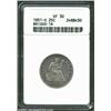 Image 1 : 1851-O 25C VF30 ANACS. Briggs-1A. The lavender-gray patina is slightly deeper near the borders. The.