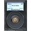 Image 1 : 1893-S 10C MS64 PCGS. This is a satiny near-Gem whose centers are framed by russet-orange and green.