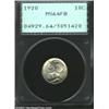 Image 1 : 1920 10C MS64 Full Bands PCGS. Frosty with vibrant luster, this smooth example has the look, if not.