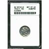 Image 1 : 1942/1 10C--Cleaned--ANACS. AU Details, Net XF40. A lightly hairlined steel-blue example of this des