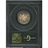 Image 2 : 1875-S 20C AU58 PCGS. Freckles of tobacco-brown and mauve patina visit the peripheries of this lustr