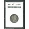 Image 1 : 1896-S 25C Good 4 ANACS. The earliest of the "big three" Barber Quarter issues. This bright silvery.