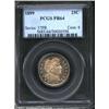 Image 1 : 1899 25C PR64 PCGS. A splendid needle-sharp example that has iridescent peripheral bands of copper-g