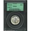 Image 1 : 1917-S 25C Type Two MS64 PCGS. The scarcest of all six of the 1917 issues, this brilliant piece has.