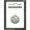 Image 1 : 1919-S 25C AU58 ANACS. This lower mintage S-mint Quarter is virtually untoned with sharp definition.