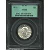 Image 1 : 1925 25C MS65 PCGS. Lustrous and well struck throughout, the surfaces are covered with pale ice-blue