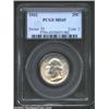 Image 1 : 1932 25C MS65 PCGS. The otherwise silver tinged surfaces reveal isolated blushes of golden patina. B