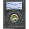 Image 1 : 1960-D 25C MS67 PCGS. Yellow, green, red, and orange patina partially cover each side of this attrac