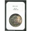 Image 1 : 1878-S S$1 MS65 NGC. Fully struck with deep, mottled toning over each side. Really a sharp looking f