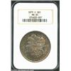 Image 1 : 1879-S S$1 MS65 NGC. Fully struck with bright, lustrous surfaces that are accented with deep, multic