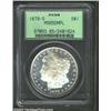Image 1 : 1879-S S$1 MS65 Deep Mirror Prooflike PCGS. Dramatically frosted devices yield to deeply mirrored fi