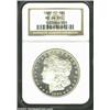 Image 1 : 1880-CC S$1 MS64 Deep Mirror Prooflike NGC. A small dash resides below the first 8 in the date. A ni