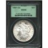 Image 1 : 1881-CC S$1 MS66 PCGS. A brilliant premium Gem with blazing luster and an exquisite strike. The reve
