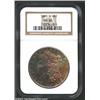 Image 1 : 1881-S S$1 MS66 NGC. Toning enthusiasts will certainly appreciate the well blended olive, powder-blu