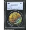 Image 1 : 1884 S$1 MS66 PCGS. The obverse of this shimmering Gem is coated in a lovely mixture of pale orange,